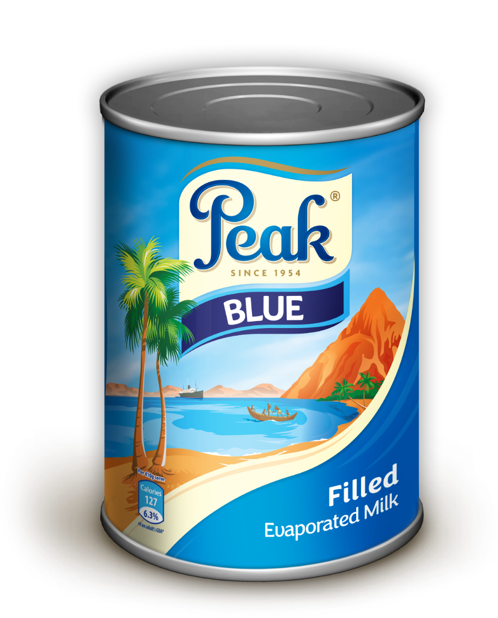 Peak Blue Filled Evaporated Milk Tin