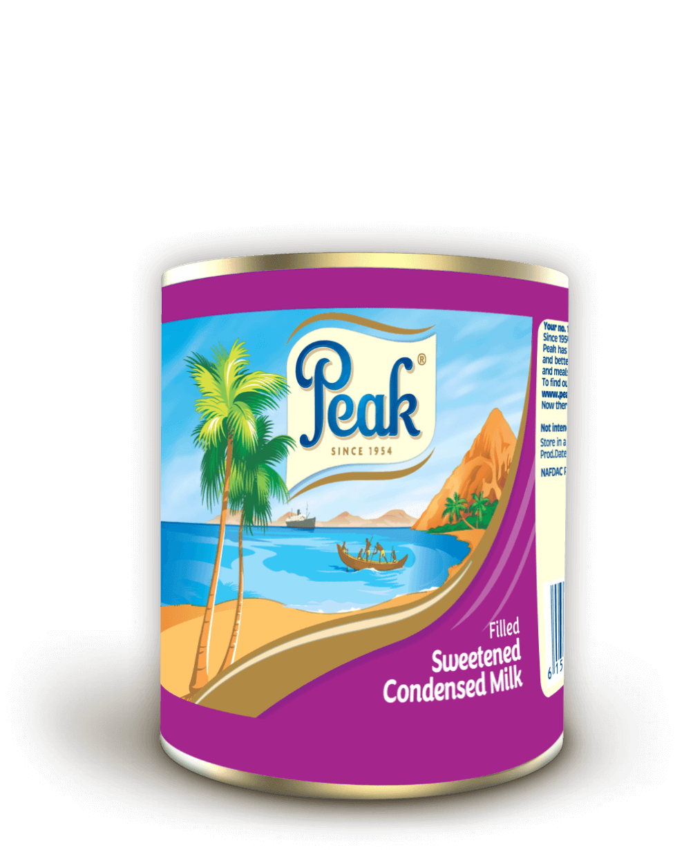 Peak Filled Sweetened Condensed Milk Tin