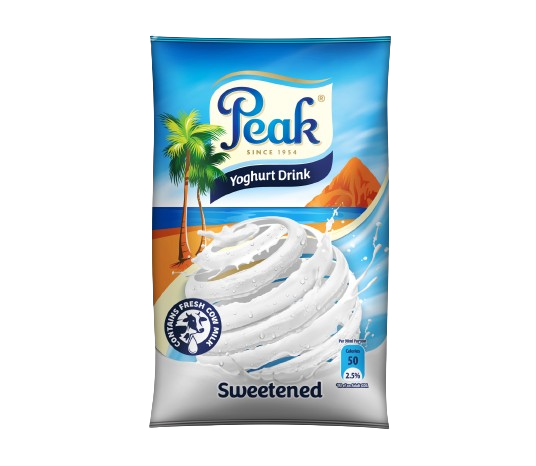 Peak Yoghurt Plain Sweetened 90ml